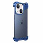For iPhone 13 Aromatherapy Alloy Frameless Phone Case(Blue) - 1