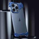 For iPhone 13 Aromatherapy Alloy Frameless Phone Case(Blue) - 2