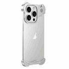 For iPhone 13 Pro Aromatherapy Alloy Frameless Phone Case(Silver) - 1