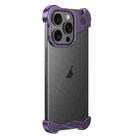 For iPhone 13 Pro Max Aromatherapy Alloy Frameless Phone Case(Purple) - 1