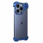 For iPhone 13 Pro Max Aromatherapy Alloy Frameless Phone Case(Blue) - 1