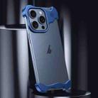For iPhone 13 Pro Max Aromatherapy Alloy Frameless Phone Case(Blue) - 2