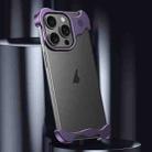 For iPhone 14 Pro Max Aromatherapy Alloy Frameless Phone Case(Purple) - 2