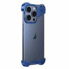 For iPhone 14 Pro Max Aromatherapy Alloy Frameless Phone Case(Blue) - 1