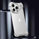 For iPhone 15 Plus Aromatherapy Alloy Frameless Phone Case(Silver) - 2
