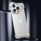 For iPhone 16 Aromatherapy Alloy Frameless Phone Case(Silver) - 2