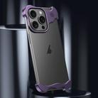 For iPhone 16 Plus Aromatherapy Alloy Frameless Phone Case(Purple) - 2