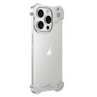 For iPhone 16 Pro Aromatherapy Alloy Frameless Phone Case(Silver) - 1