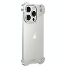 For iPhone 16 Pro Max Aromatherapy Alloy Frameless Phone Case(Silver) - 1