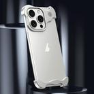 For iPhone 16 Pro Max Aromatherapy Alloy Frameless Phone Case(Silver) - 2