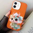 For iPhone 12 mini Loong Baby PC Hybrid TPU Phone Case(Orange) - 1