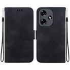 For Infinix Hot 30 4G X6831 Lotus Embossed Leather Phone Case(Black) - 1