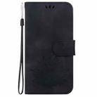 For Infinix Hot 30 Play X6835 Lotus Embossed Leather Phone Case(Black) - 2