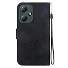 For Infinix Hot 30 Play X6835 Lotus Embossed Leather Phone Case(Black) - 3