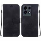 For Infinix Note 30 4G / 5G Lotus Embossed Leather Phone Case(Black) - 1