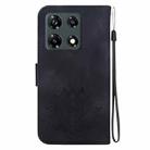 For Infinix Note 30 VIP Lotus Embossed Leather Phone Case(Black) - 3