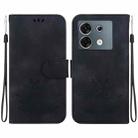 For Infinix Zero 30 5G Lotus Embossed Leather Phone Case(Black) - 1