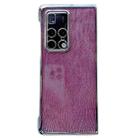 For Huawei Mate X2 PC Side Buckle+Ripples Glitter Paper Full Coverage Phone Case(Red) - 1