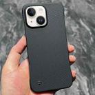 For iPhone 13 Carbon Fiber Frameless Cooling Phone Case(Black) - 1