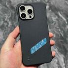For iPhone 14 Pro Carbon Fiber Frameless Cooling Phone Case(Blue) - 1