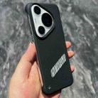 For Huawei Pura 70 Carbon Fiber Frameless Cooling Phone Case(Silver) - 1