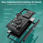 For Samsung Galaxy Z Fold7 5G Sliding Window Hinge Phone Case with Ring Stand(Black) - 2
