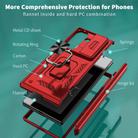 For Samsung Galaxy Z Fold7 5G Sliding Window Hinge Phone Case with Ring Stand(Red) - 2