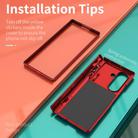 For Samsung Galaxy Z Fold7 5G Sliding Window Hinge Phone Case with Ring Stand(Red) - 3