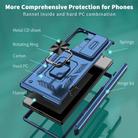 For Samsung Galaxy Z Fold7 5G Sliding Window Hinge Phone Case with Ring Stand(Blue) - 2