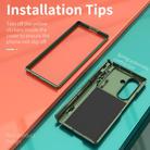 For Samsung Galaxy Z Fold7 5G Sliding Window Hinge Phone Case with Ring Stand(Green) - 3
