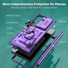 For Samsung Galaxy Z Fold7 5G Sliding Window Hinge Phone Case with Ring Stand(Purple) - 2