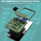 For Samsung Galaxy Z Flip7 5G Sliding Window Hinge Phone Case with Ring Stand(Green) - 2