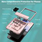 For Samsung Galaxy Z Flip7 5G Sliding Window Hinge Phone Case with Ring Stand(Rose Gold) - 2
