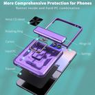 For Samsung Galaxy Z Flip7 5G Sliding Window Hinge Phone Case with Ring Stand(Purple) - 2