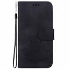 For LG K41S /  K51S Lotus Embossed Leather Phone Case(Black) - 2