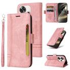 For Xiaomi Poco F6 BETOPNICE Dual-side Buckle Leather Phone Case(Pink) - 1