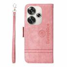 For Xiaomi Poco F6 BETOPNICE Dual-side Buckle Leather Phone Case(Pink) - 3