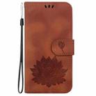 For Nokia G10 / G20 Lotus Embossed Leather Phone Case(Brown) - 2