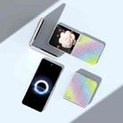 For Honor Magic V Flip Frosted Transparent Edge Diamond Phone Case(Rainbow) - 2