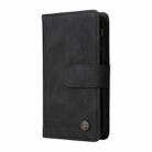 For iPhone 16 Pro Skin Feel Multi-Card Wallet Zipper Leather Phone Case(Black) - 2