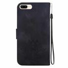 For iPhone 8 Plus / 7 Plus Lotus Embossed Leather Phone Case(Black) - 3