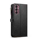 For Samsung Galaxy S25 5G ESEBLE Star Series Lanyard Zipper Wallet RFID Leather Case(Black) - 3