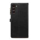 For Samsung Galaxy S24+ 5G ESEBLE Star Series Lanyard Zipper Wallet RFID Leather Case(Black) - 3