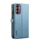 For Samsung Galaxy S25 FE 5G ESEBLE Star Series Lanyard Zipper Wallet RFID Leather Case(Blue) - 3