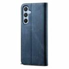 For Samsung Galaxy S25 5G Denim Texture Casual Style Horizontal Flip Leather Case(Blue) - 3