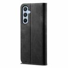 For Samsung Galaxy S25 5G Denim Texture Casual Style Horizontal Flip Leather Case(Black) - 3
