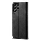 For Samsung Galaxy S25 Ultra 5G Denim Texture Casual Style Horizontal Flip Leather Case(Black) - 3