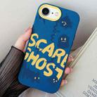 For iPhone 7 / 8 / SE 2022 Scared Ghost PC Hybrid TPU Phone Case(Royal Blue) - 1