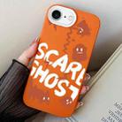 For iPhone 7 / 8 / SE 2022 Scared Ghost PC Hybrid TPU Phone Case(Orange) - 1