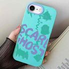 For iPhone 7 / 8 / SE 2022 Scared Ghost PC Hybrid TPU Phone Case(Sky Cyan) - 1